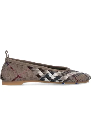 Burberry Ballerine In Maglia "Baby Check"