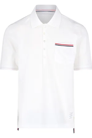 Thom Browne Polo Logo "Pique Pocket"