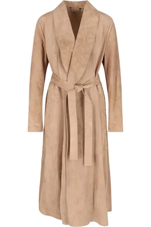 Fendi Cappotto In Suede
