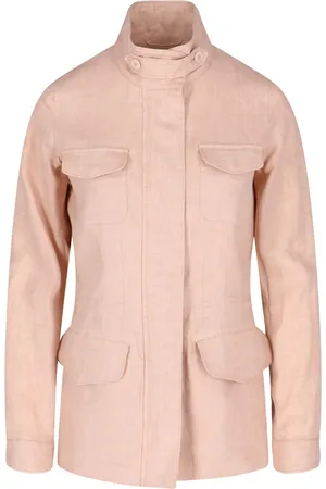 Loro Piana Giacca Zip In Lino "Traveller"