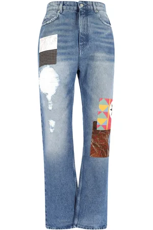 Loewe Jeans Dritti Con Patch