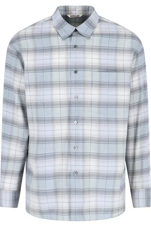 Auralee Camicia A Quadri In Lana