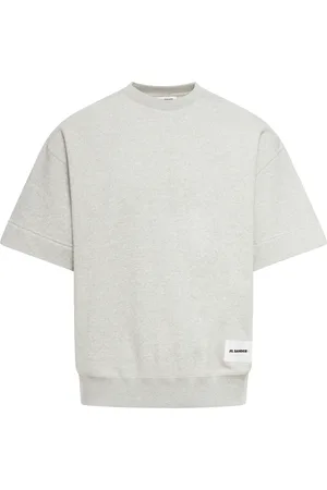 Jil Sander FELPA IN COTONE A MANICHE CORTE