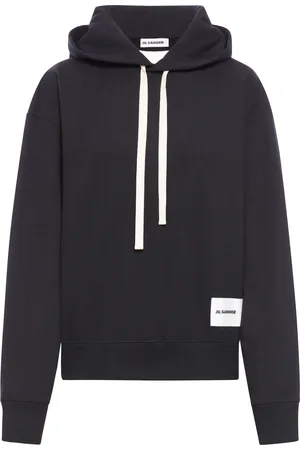 Jil Sander FELPA CON CAPPUCCIO E LOGO