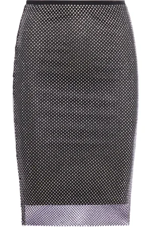 Sportmax Gonna in tulle con strass