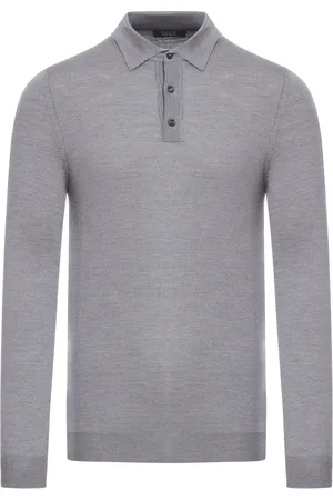 ZANONE POLO IN LANA IN WOOL FLEX