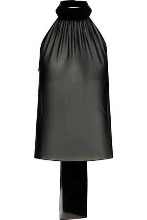 Tom Ford TOP IN GEORGETTE DI SETA CON LAVALLIERE