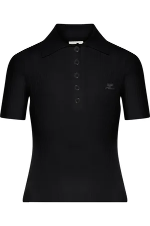 Courrèges POLO IN MAGLIA A COSTINE ICONIC