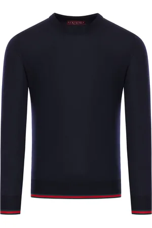Gucci MAGLIONE IN LANA LAVORATA A MAGLIA CON MOTIVO WEB