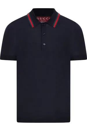 Gucci POLO IN LANA LAVORATA A MAGLIA CON MOTIVO WEB