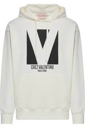 VALENTINO GARAVANI FELPA IN COTONE CON CAPPUCCIO E STAMPA CHEZ VALENTINO