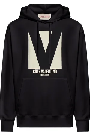 VALENTINO GARAVANI FELPA IN COTONE CON CAPPUCCIO E STAMPA CHEZ VALENTINO