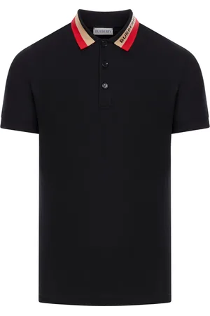 Burberry POLO CON COLLETTO A CONTRASTO