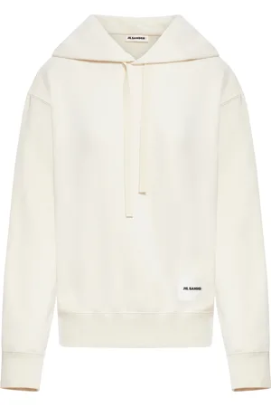 Jil Sander FELPA CON CAPPUCCIO E LOGO