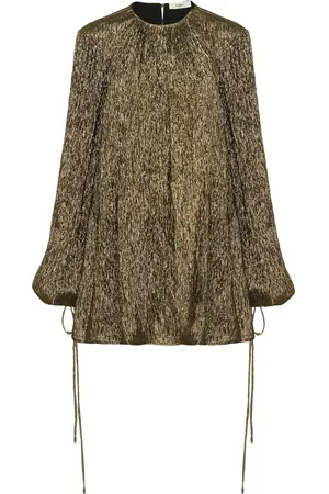 Chloé MINI ABITO ARRICCIATO IN CRÊPON DI SETA