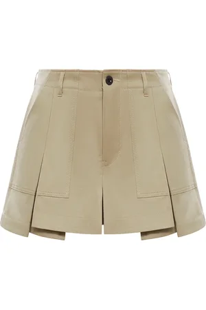 SACAI SHORTS IN POPELINE DI COTONE