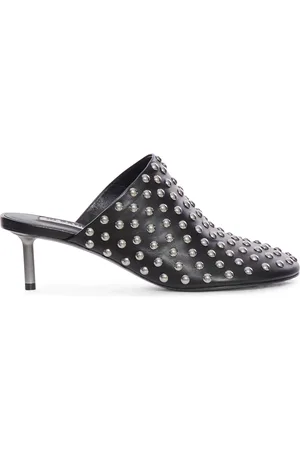 Jil Sander MULE IN PELLE CON BORCHIE