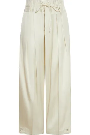 Jil Sander PANTALONI IN MISTO SETA