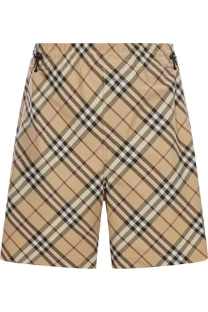 Burberry PANTALONCINI IN NYLON CON STAMPA VINTAGE CHECK