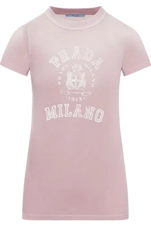 Prada T-SHIRT STAMPATA IN COTONE