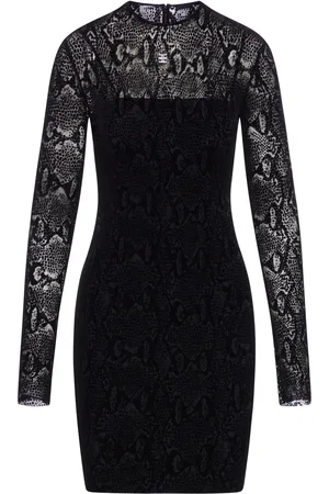 Givenchy ABITO IN TULLE CON STAMPA PITONE E DETTAGLIO 4G