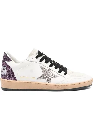 Golden Goose SNEAKERS BALLSTAR IN NAPPA E GLITTER