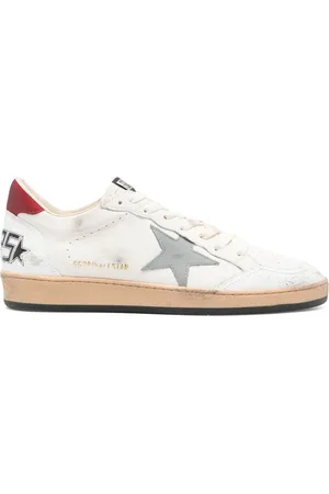 Golden Goose SNEAKERS BALLSTAR IN PELLE MARTELLATA E CRAQUELÉ