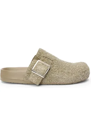 Loewe MULE EASY BUCKLE IN CAMOSCIO SPAZZOLATO