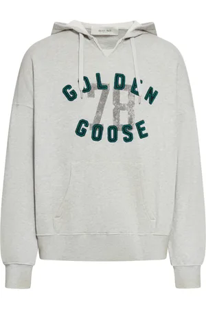 Golden Goose FELPA CON CAPPUCCIO E LOGO RICAMATO