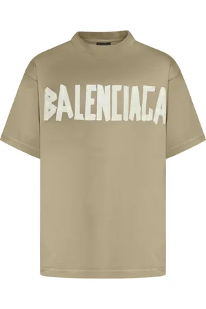 Balenciaga T-SHIRT CON LOGO TAPE TYPE IN VINTAGE JERSEY