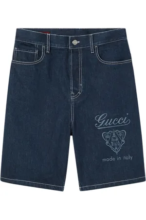 Gucci SHORTS IN DENIM LASERATO