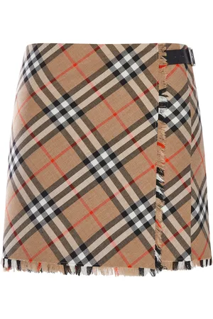 Burberry GONNA A QUADRI IN LANA