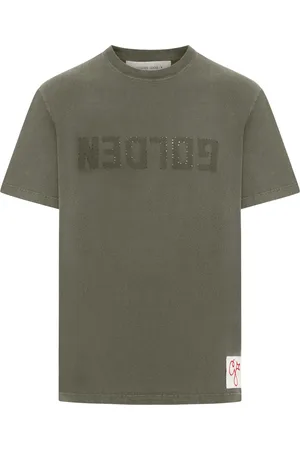 Golden Goose T-SHIRT A MANICHE CORTE CON STAMPA LOGO