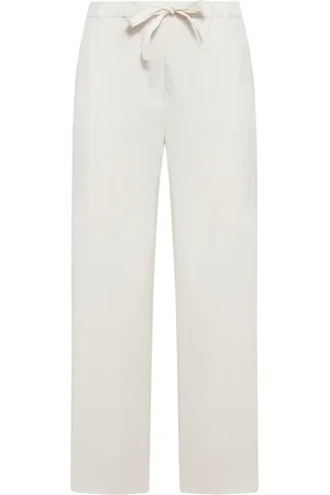 Max Mara PANTALONE CON COULISSE IN POPELINE