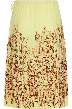 DRIES VAN NOTEN GONNA IN SETA A FANTASIA