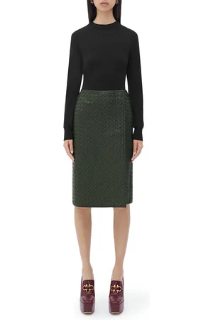 Bottega Veneta GONNA IN PELLE INTRECCIO