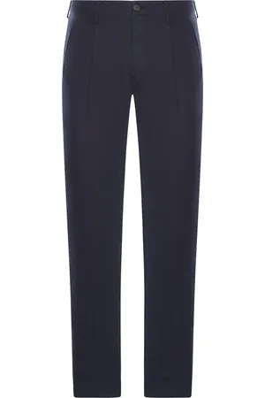 Incotex PANTALONI CHINO CON PINCES IN LINO E COTONE
