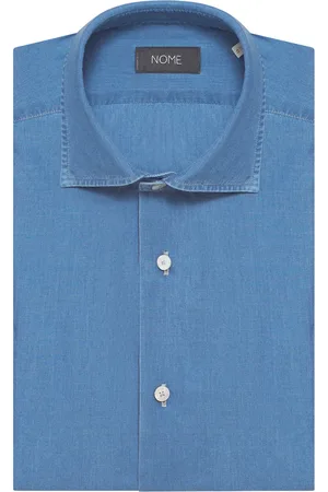 Nome X Xacus CAMICIA IN COTONE EFFETTO DENIM