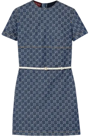 Gucci ABITO IN DENIM GG JACQUARD