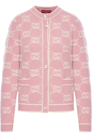 Gucci CARDIGAN IN LANA JACQUARD GG BOUCLÉ
