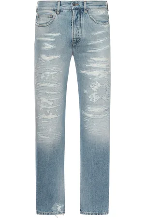 AMIRI JEANS MA QUAD EFFETTO RICUCITO