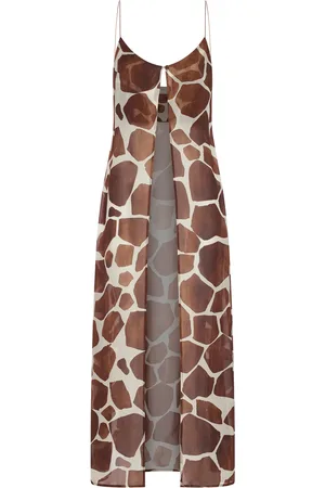 THE NINA STUDIO GILET LUNGO IN GEORGETTE DI SETA
