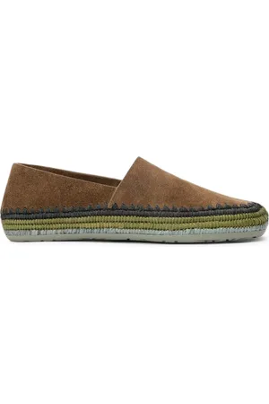 Loewe SLIPPER RIO IN PELLE SCAMOSCIATA E RAFIA