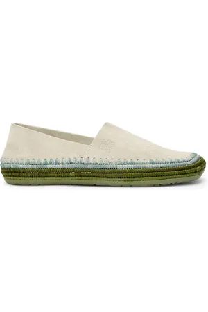 Loewe SLIPPER RIO IN PELLE SCAMOSCIATA E RAFIA