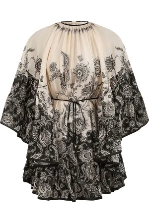 ZIMMERMANN MINI ABITO A CAMPANA RHIANNON