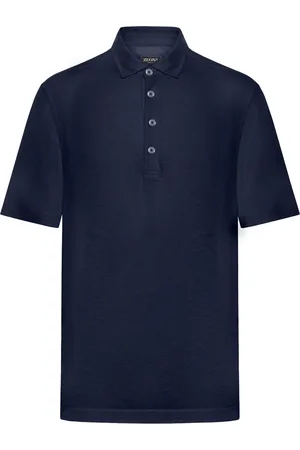 Ermenegildo Zegna POLO A MANICA CORTA IN LINO