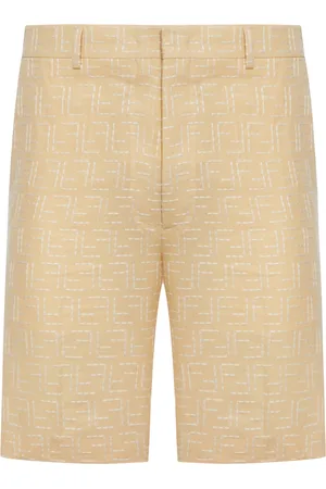 Fendi BERMUDA IN JACQUARD FF DI LINO