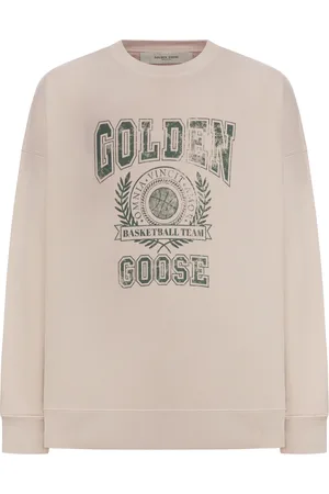 Golden Goose FELPA GIROCOLLO CON STAMPA LOGO