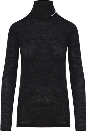 Jil Sander TOP A MANICHE LUNGHE CON SCOLLO A IMBUTO
