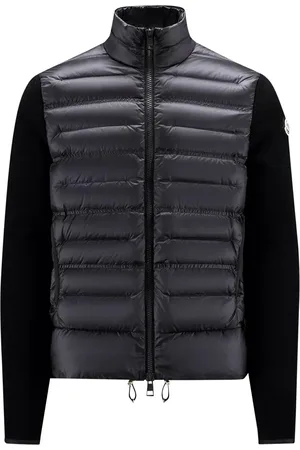 Moncler Cardigan in lana con imbottitura